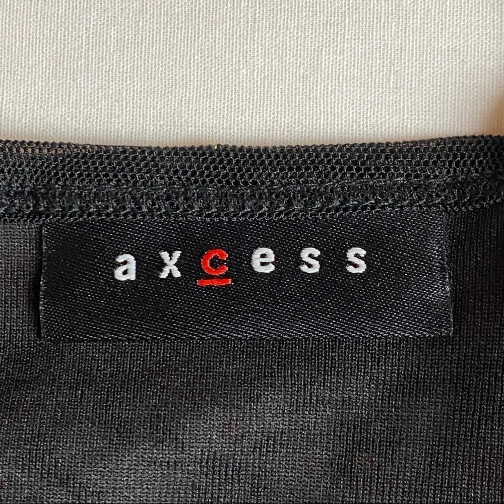 AXCESS Multi Color Mesh Knit Top M - Picture 6 of 9